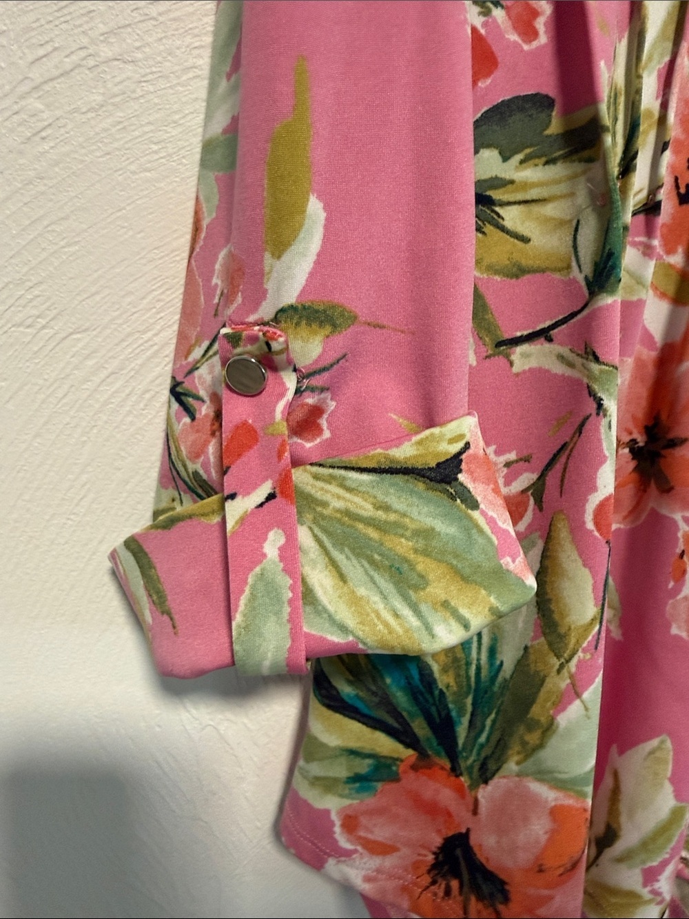 Ava & Grace Pink Floral Pullover Blouse Women's Medium Boho Romantic Top - Picture 4 of 8